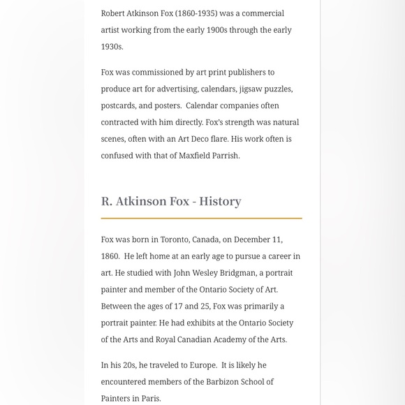 R. Atkinson Fox 1920s print: Sunset Dreams art deco fantasy woman 9”X 15” framed - Picture 9 of 10